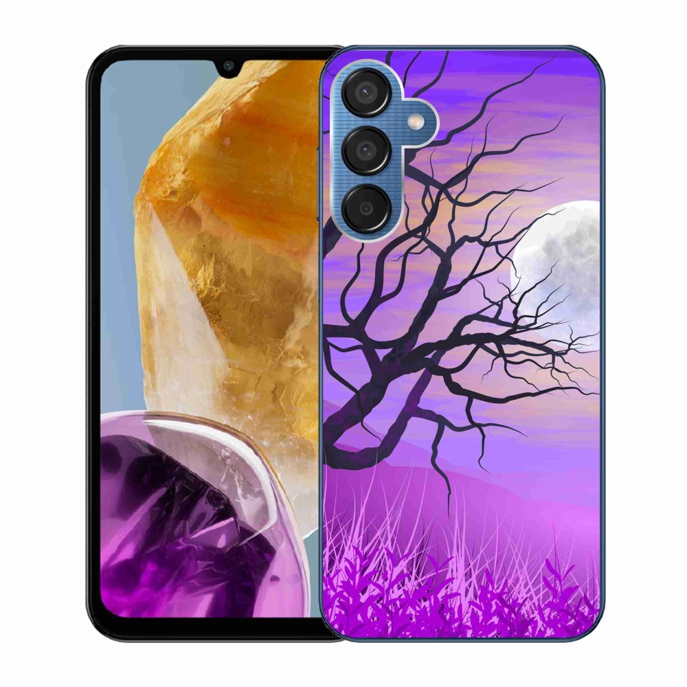 Gél tok mmCase a Samsung Galaxy M15 5G készülékhez - rajzfilmes kidőlt fa