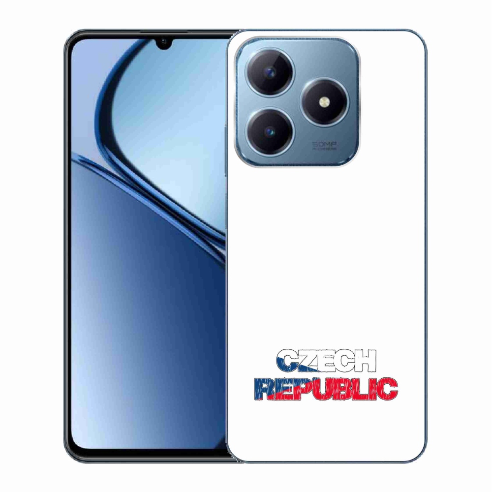 Gél borító mmCase a Realme C63 készülékhez - Csehország fehér háttér