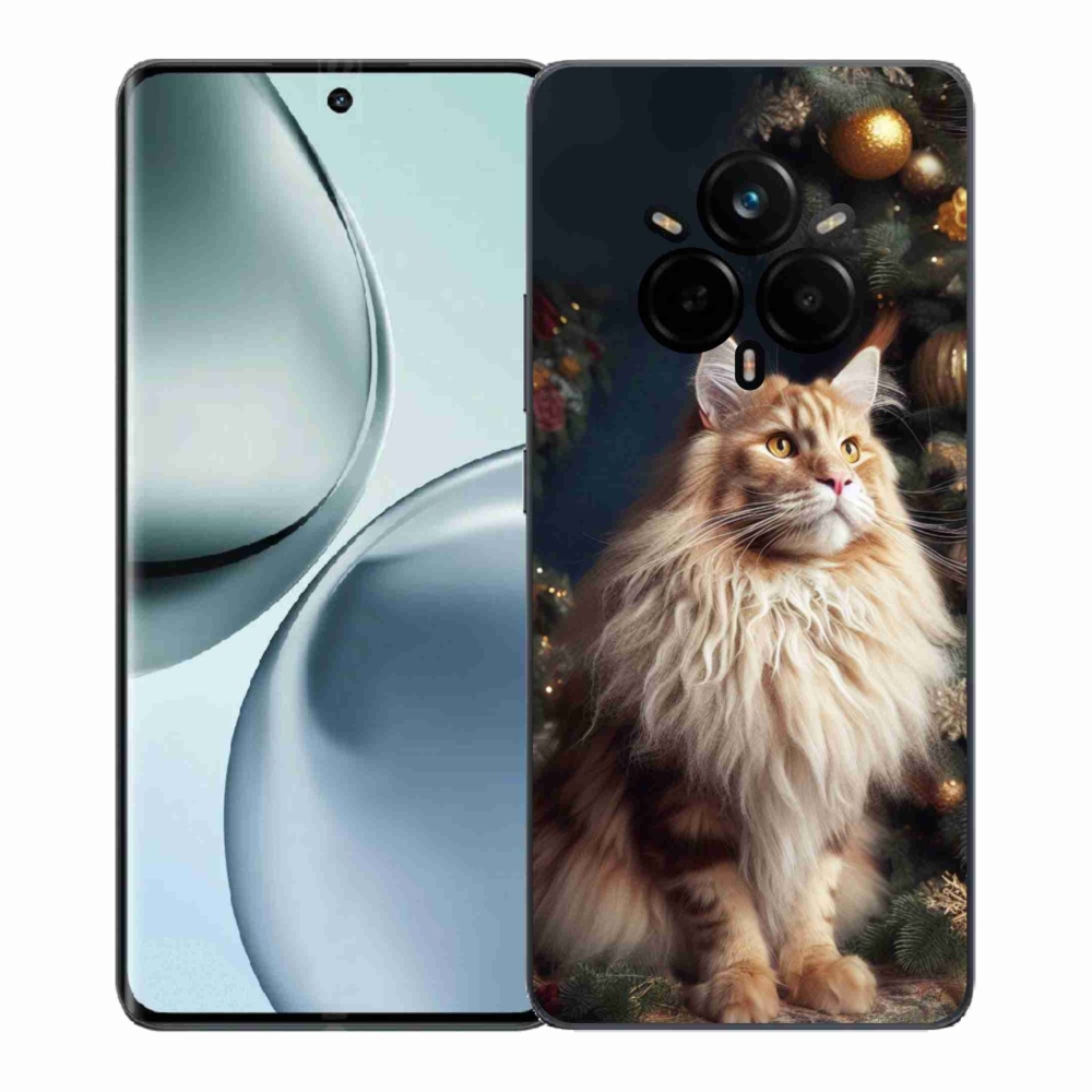 Gél borítás mmCase a Realme 14 Pro 5G készülékhez - macska a fánál