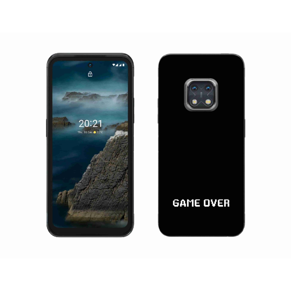 Zselés borítás mmCase a Nokia XR20 készülékhez - játék fekete háttérrel