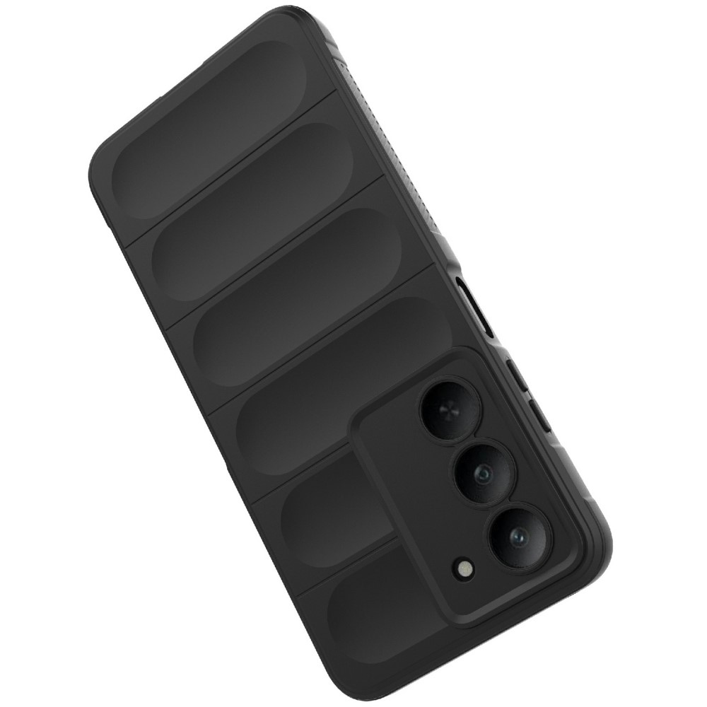 Rugg tartós zselés tok a Realme 14x 5G készülékhez - fekete