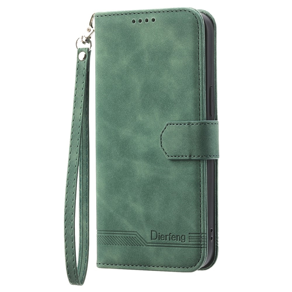 DIERFENG könyv tok a Xiaomi Redmi Note 14-hez - zöld