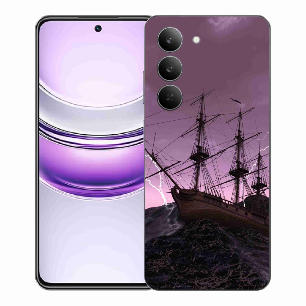 Gél borítás mmCase a Realme 14x 5G-hez - hajó a viharban