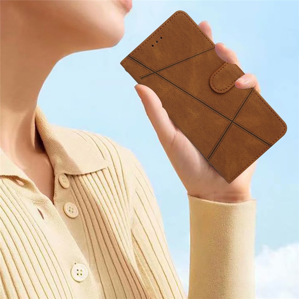 Line könyv tok a Xiaomi 15T Pro-hoz - barna