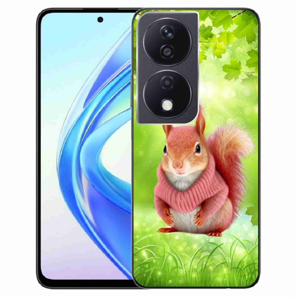Zselés borítás mmCase a Honor X7b/Honor 90 Smart készülékhez - mókus pulóverben