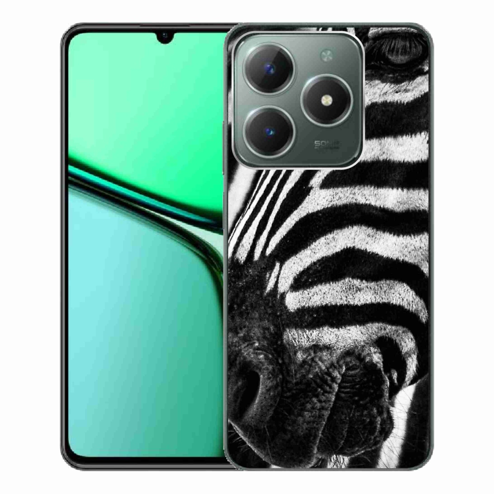 Zselés borítás mmCase a Realme C61 készülékhez - zebra