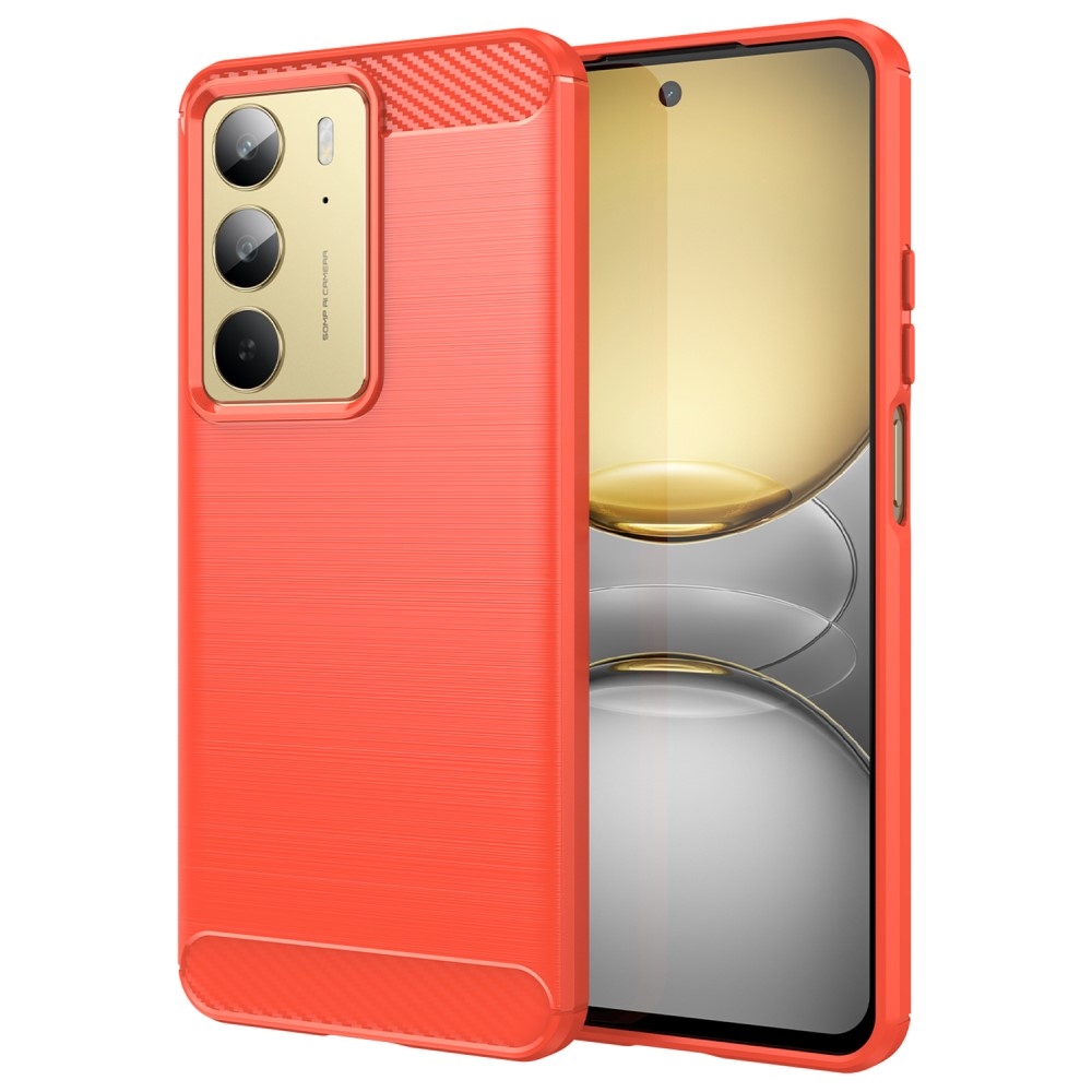 Szénálló zselés tok a Realme 14x 5G/Realme C75 készülékhez - piros színű