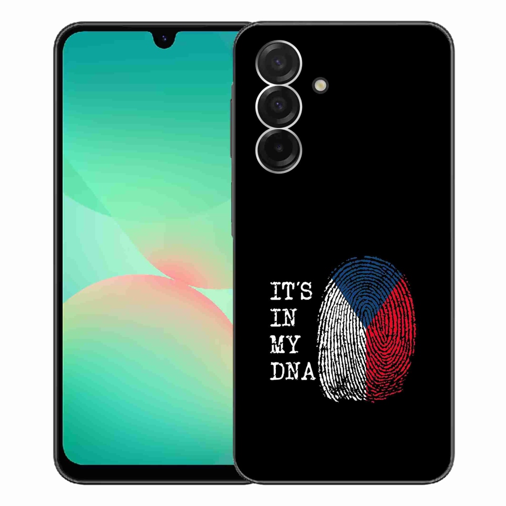 Gél borító mmCase Samsung Galaxy A26 5G - zászlós ujjlenyomat fekete háttérrel