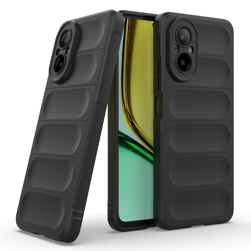 Rugg tartós zselés mobiltelefon borító Realme C67 - fekete