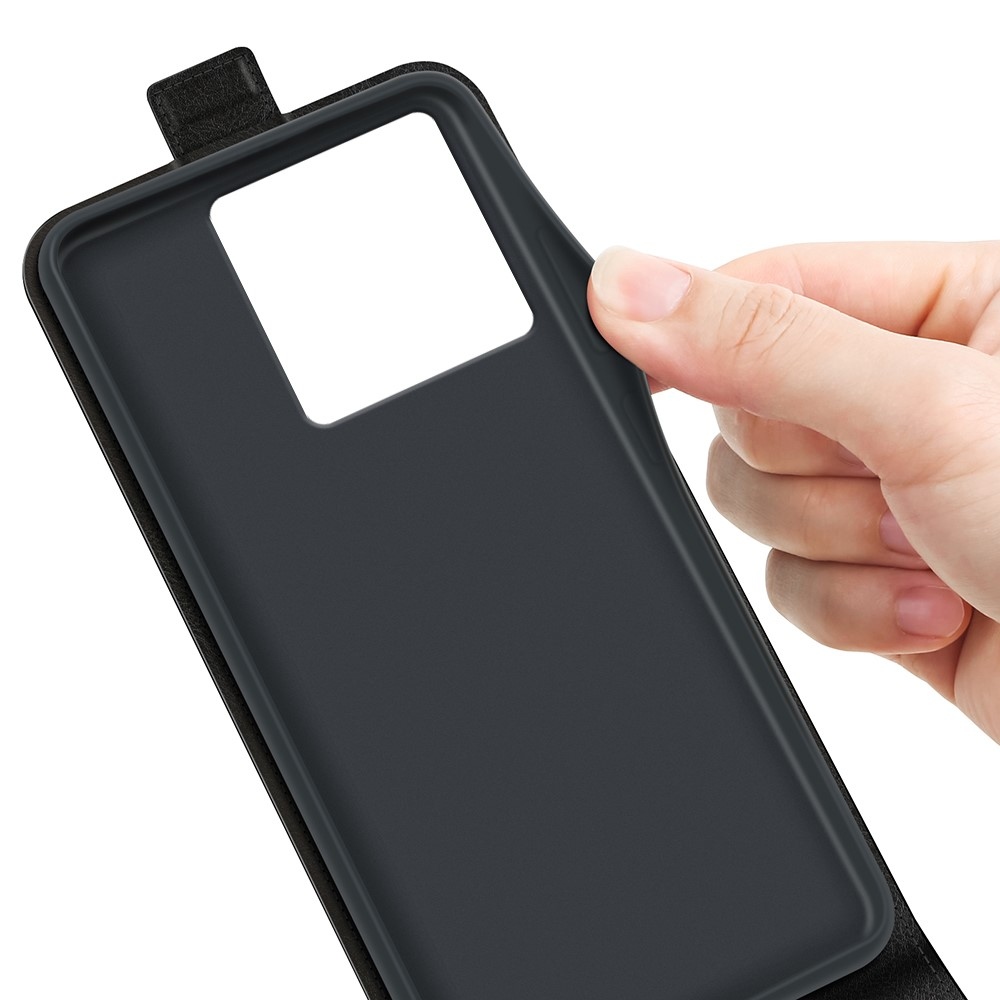 Függőleges flip tok Xiaomi 13T/13T Pro készülékhez - fekete