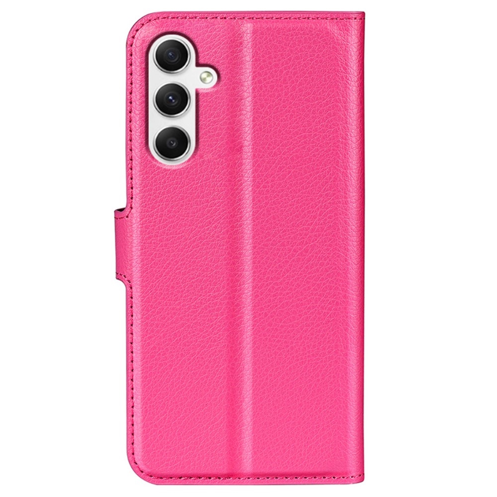 Litchi könyv tok Samsung Galaxy A35 5G - rózsaszínű