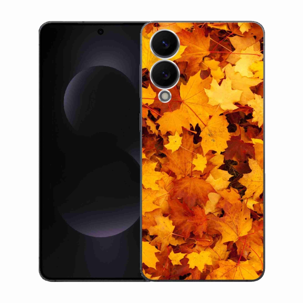 Gél borítás mmCase Samsung Galaxy S25 Edge készülékhez - juharlevelek