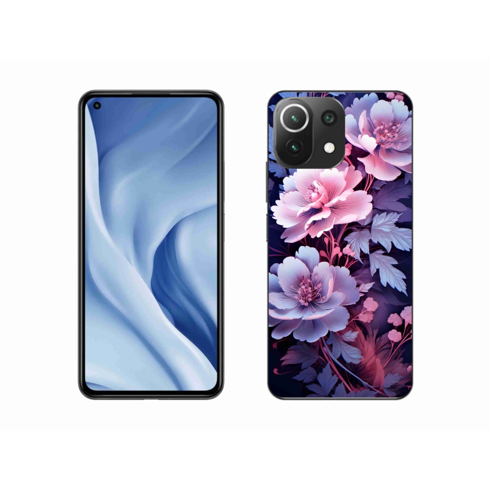 Gél borító mmCase a Xiaomi Mi 11 Lite 4G/5G - virágok 11