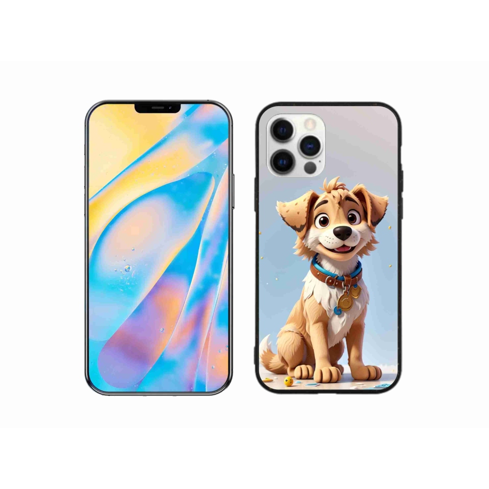 Gél borítás mmCase iPhone 12 készülékhez - rajzfilm kiskutya