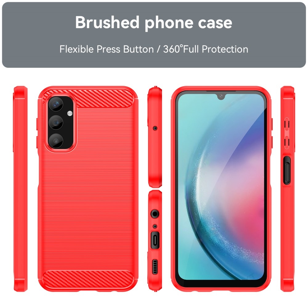 Szénálló zselés tok Samsung Galaxy A25 5G - piros