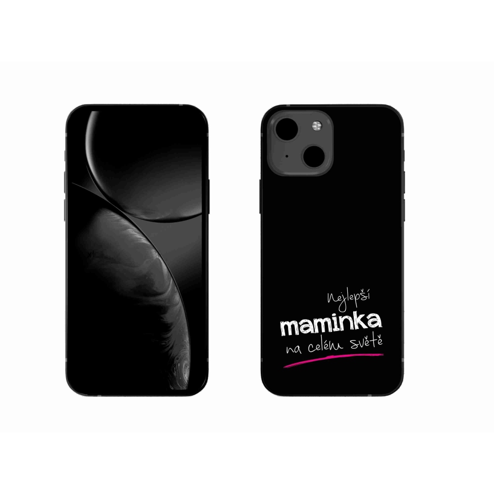 Gél borítás mmCase iPhone 13 6.1 - legjobb anya 4 fekete háttérrel
