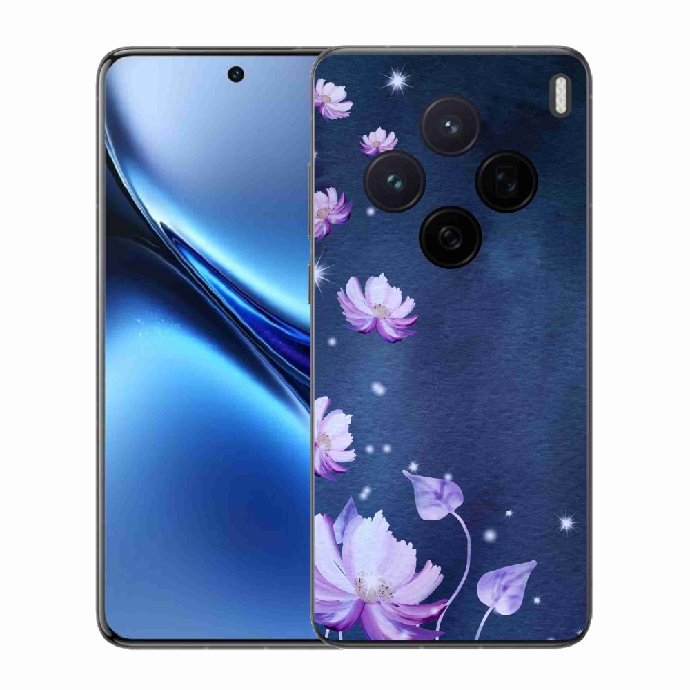 Zselés borítás mmCase a Vivo X200 5G-hez - hulló virágok