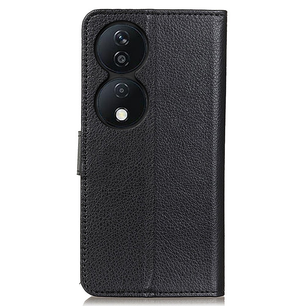 Litchie könyvtáska Honor X7b/Honor 90 Smart készülékhez - fekete