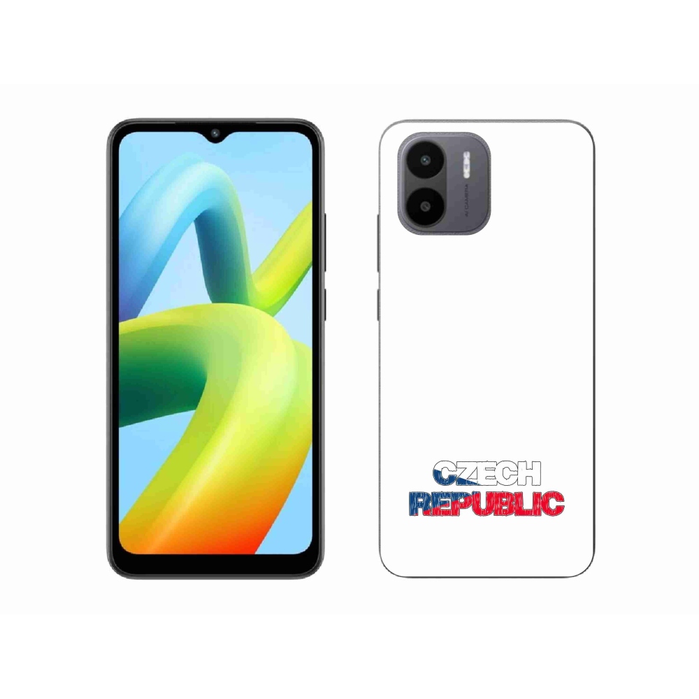 Gél borítás mmCase a Xiaomi Redmi A1 - Csehország fehér háttérrel