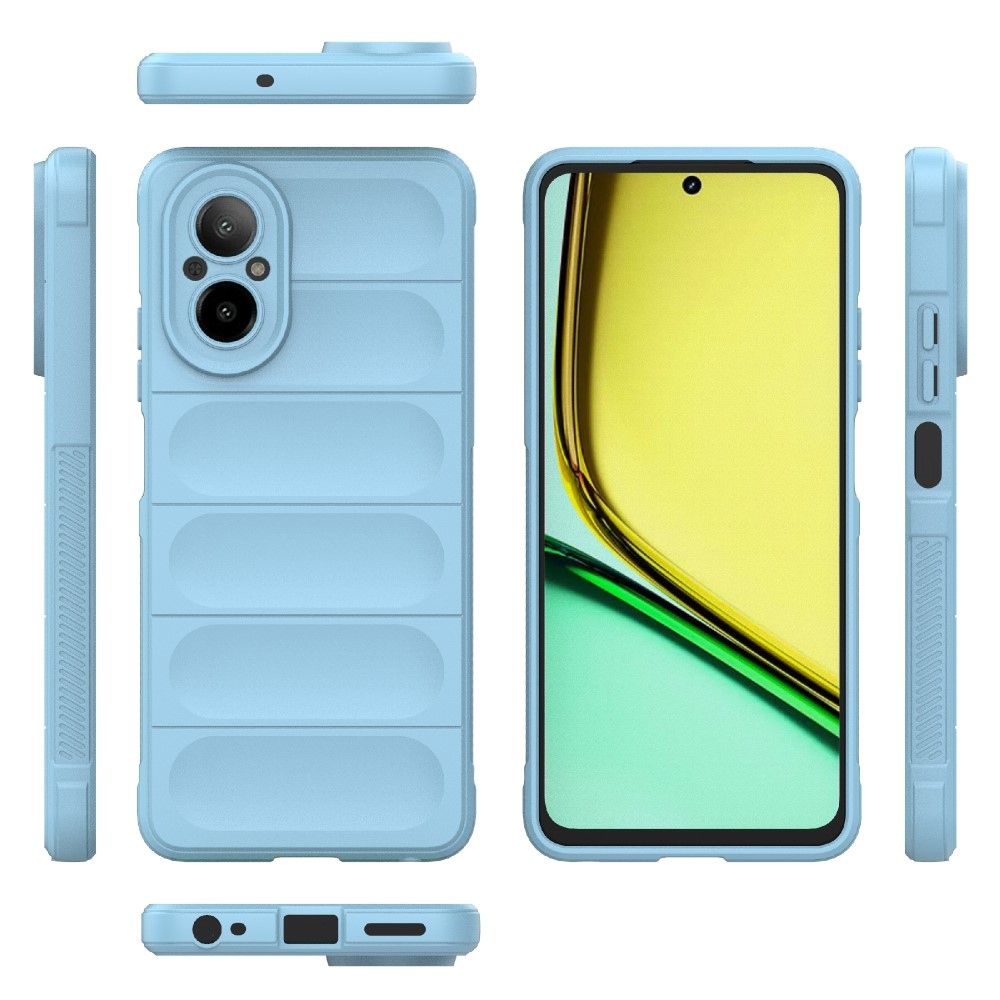 Rugg tartós zselés mobiltelefon borító Realme C67 - világoskék