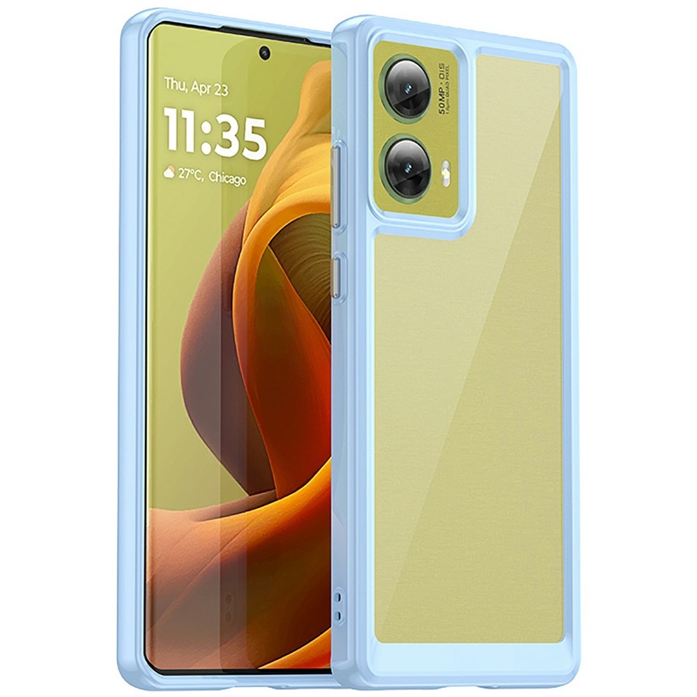 Zselés tok kemény hátlappal Motorola Moto G85 5G - kék