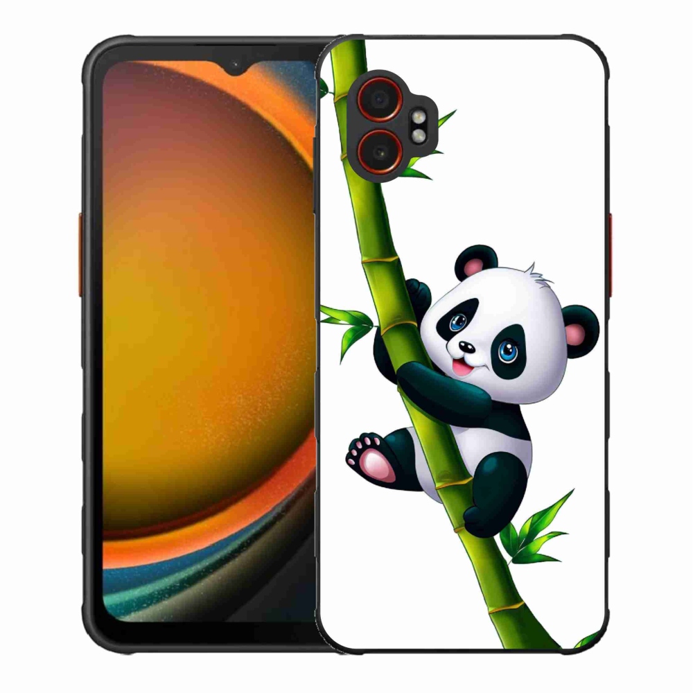 Gél borítás mmCase Samsung Galaxy Xcover 7 Pro készülékhez - panda a bambuszon