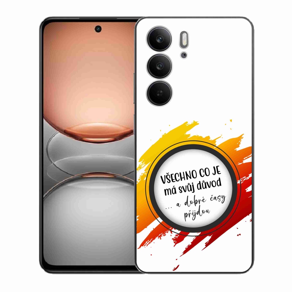 Gélborítás mmCase a Realme C75 készülékre - idézet 3 fehér háttér