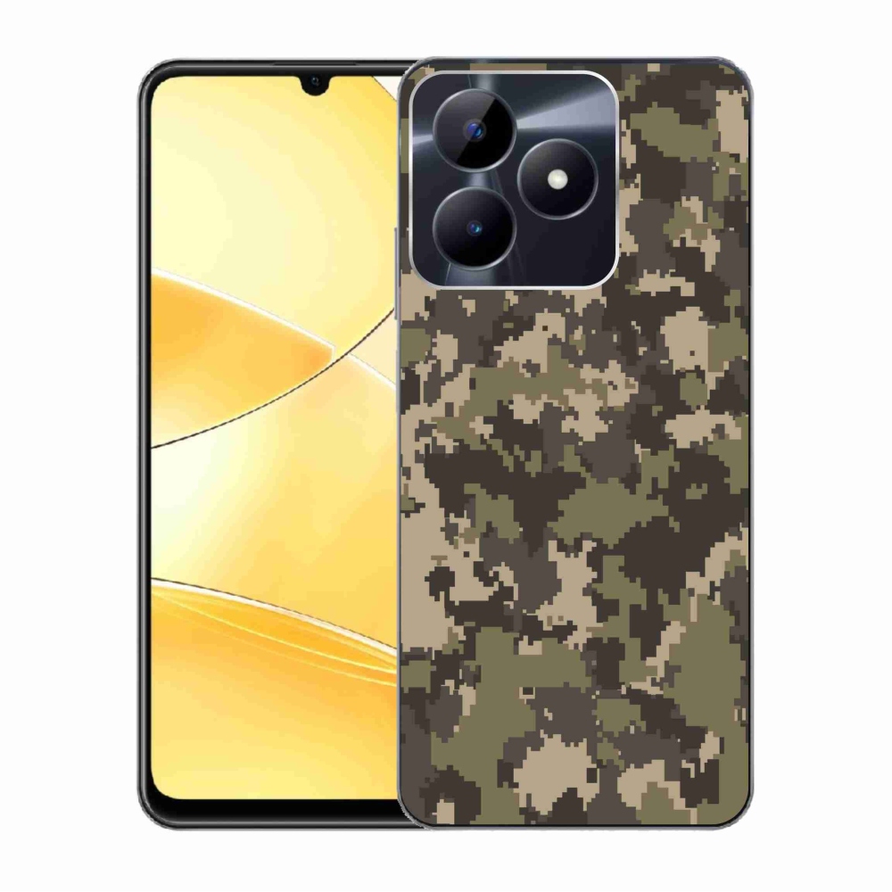Zselés borítás mmCase a Realme C51/C53 készülékhez - terepszínű minta 12