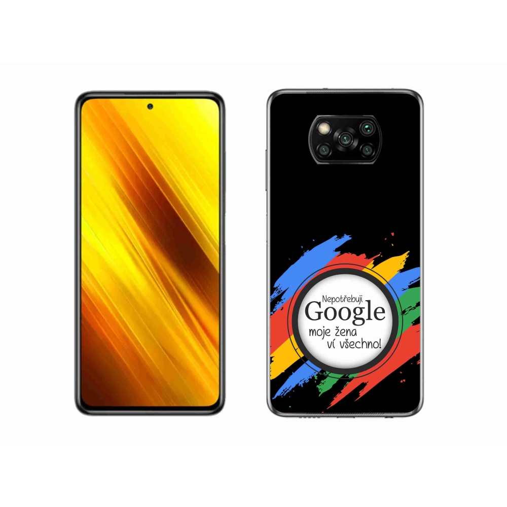 Gél borító mmCase a Xiaomi Poco X3-hoz - a nő mindent tud fekete háttérrel