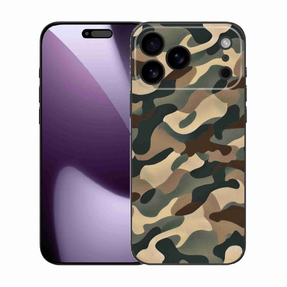 Zselés borítás mmCase iPhone 17 Pro Max készülékhez - terepszínű minta 11