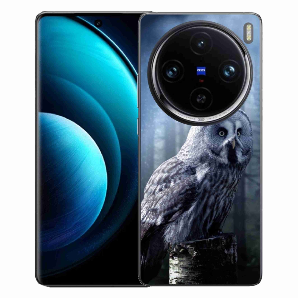 Zselés borítás mmCase a Vivo X100 Pro 5G készülékhez - bagoly