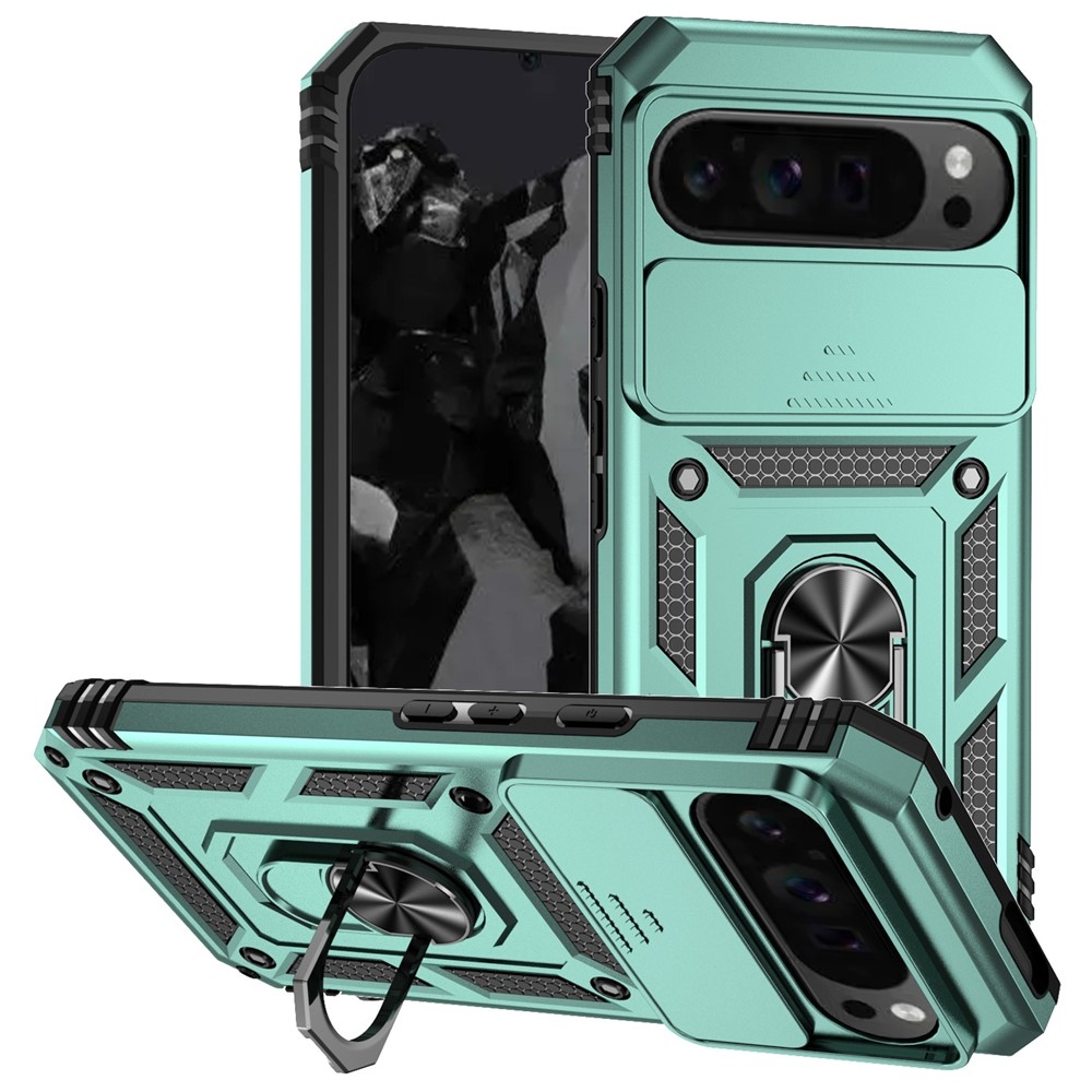 Gyűrűálló borítás a Google Pixel 10 Pro XL/Pixel 9 Pro XL készülékhez - zöld