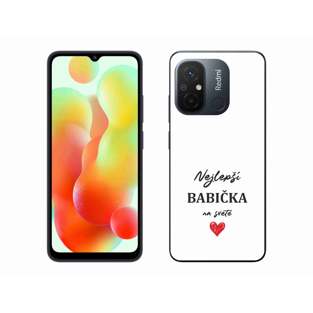 Gél borító mmCase a Xiaomi Redmi 12C - a legjobb nagymama 1 fehér háttérrel