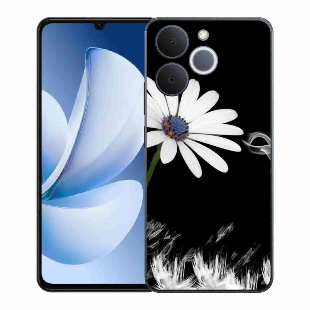 Zselés borító mmCase a Realme Note 70T készülékhez - fehér virág