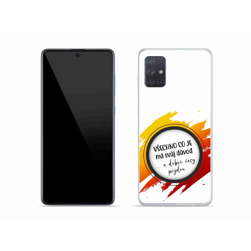 Gél borítás mmCase Samsung Galaxy A51 - idézet 3 fehér háttérrel