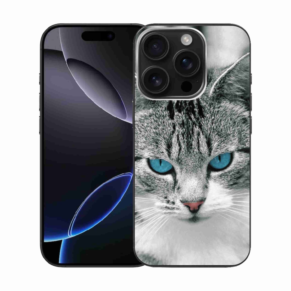 Zselés borítás mmCase iPhone 16 Pro készülékhez - macska nézet 1