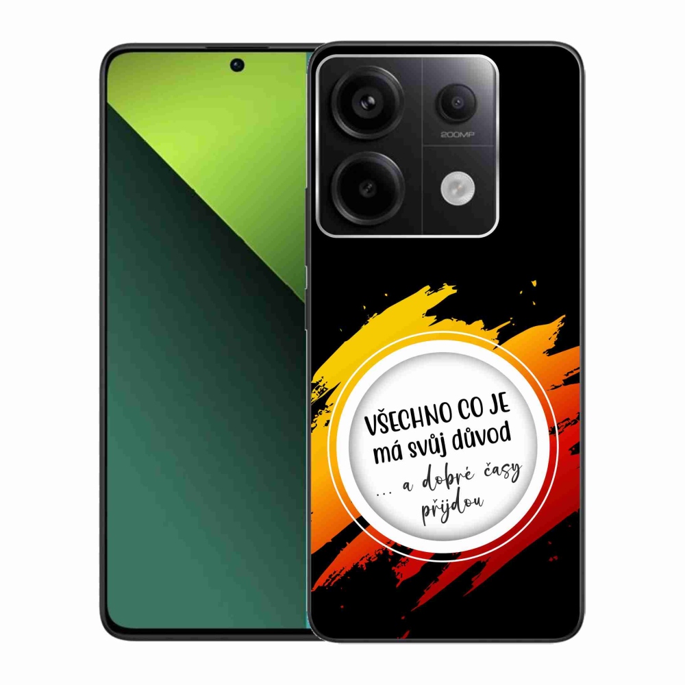 Gél borítás mmCase a Xiaomi Redmi Note 13 Pro 5G/Poco X6 5G - idézet 3 fekete háttérrel