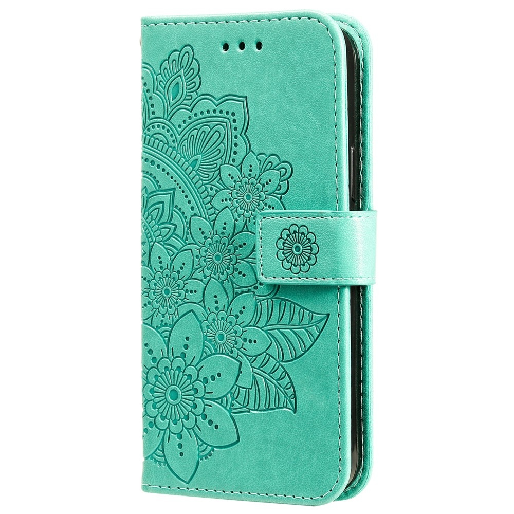 Mandala könyvtáska a Realme GT 7 Pro 5G készülékhez - teáskék színű