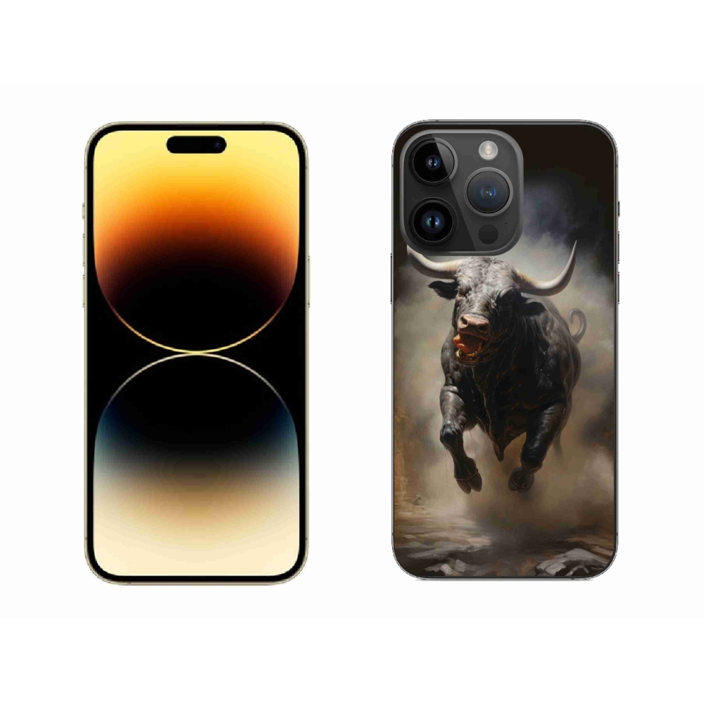 Zselés borítás mmCase iPhone 14 Pro Max készülékhez - dühös bika