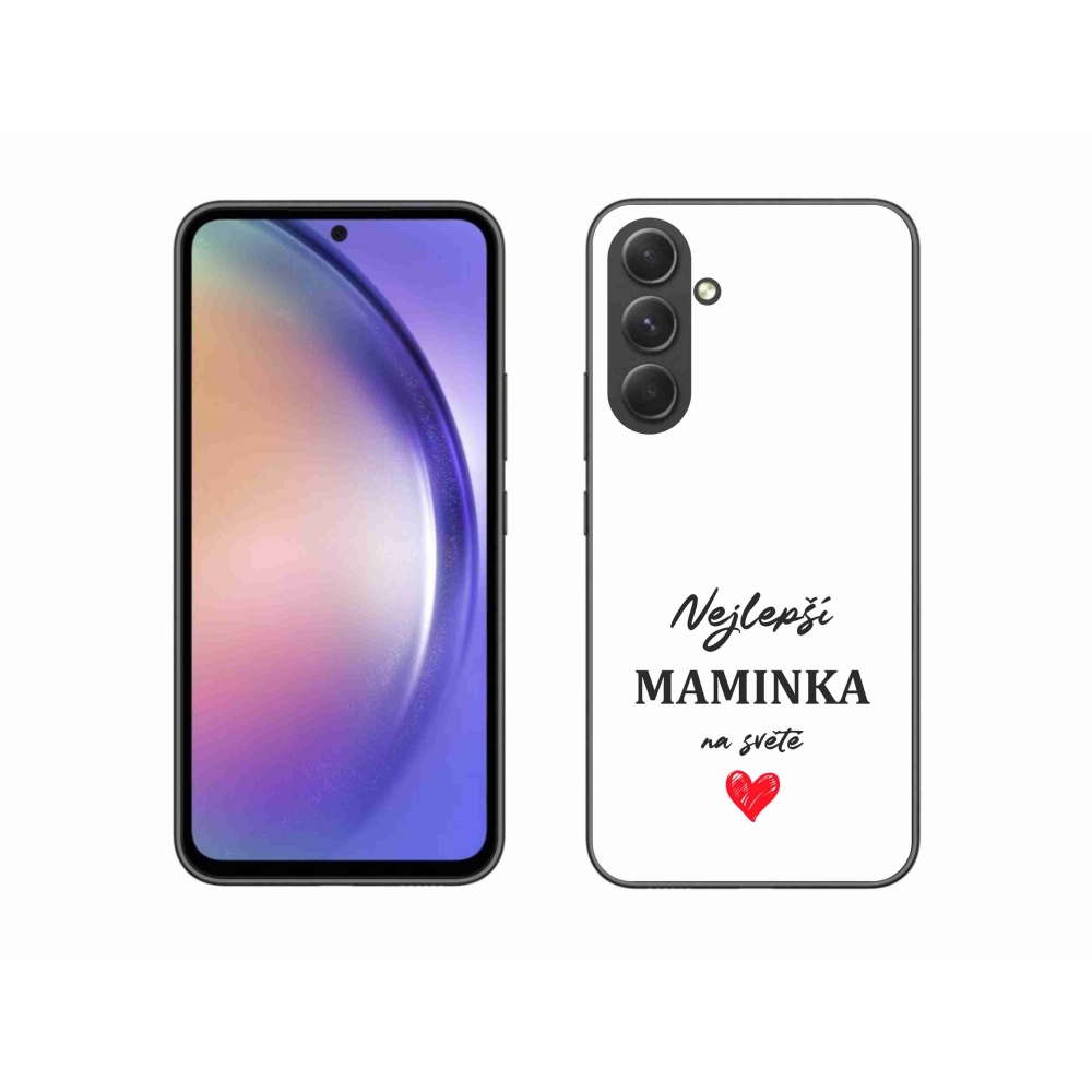 Gél borító mmCase Samsung Galaxy A54 5G - legjobb anya 1 fehér háttér