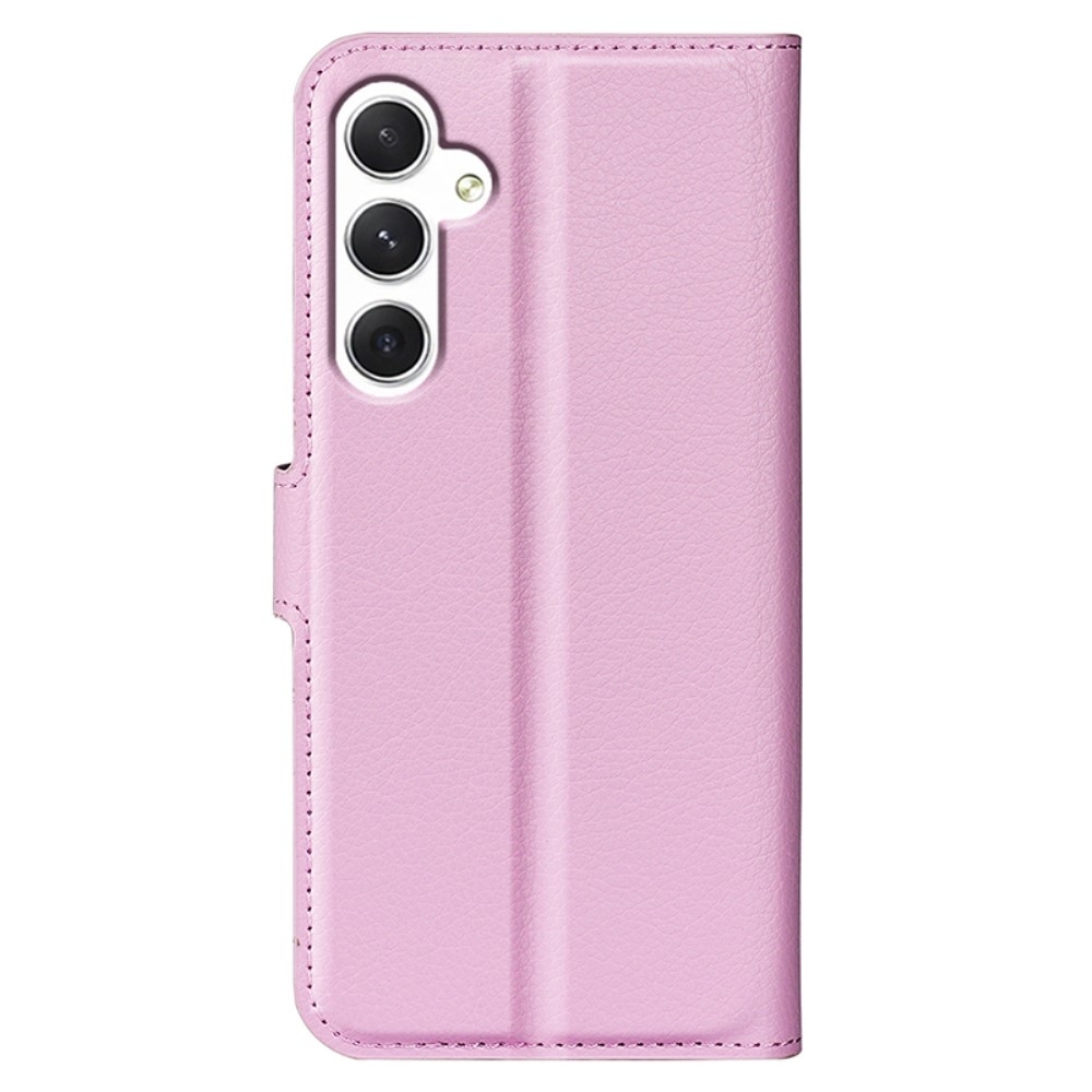 Litchi könyv tok Samsung Galaxy S24 készülékhez - rózsaszín