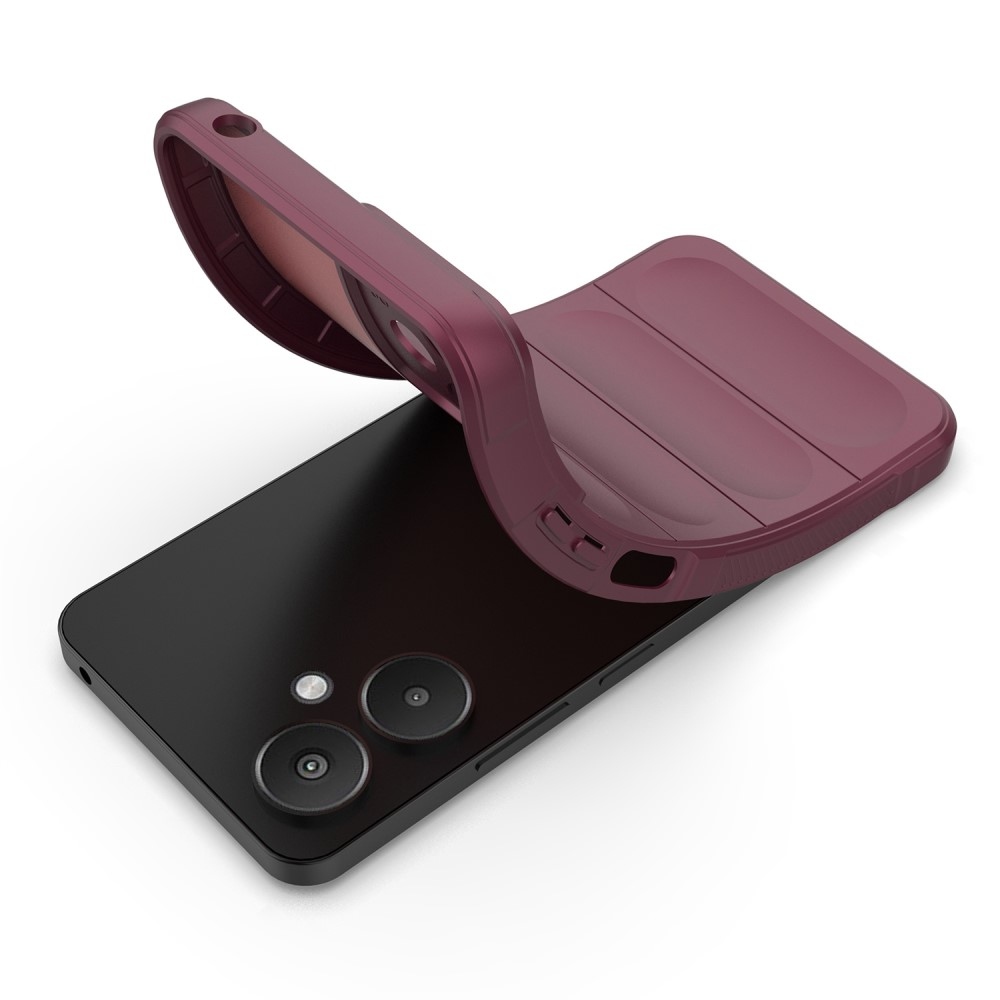 Rugg tartós zselés tok Xiaomi Redmi 13C 5G - bordó színben