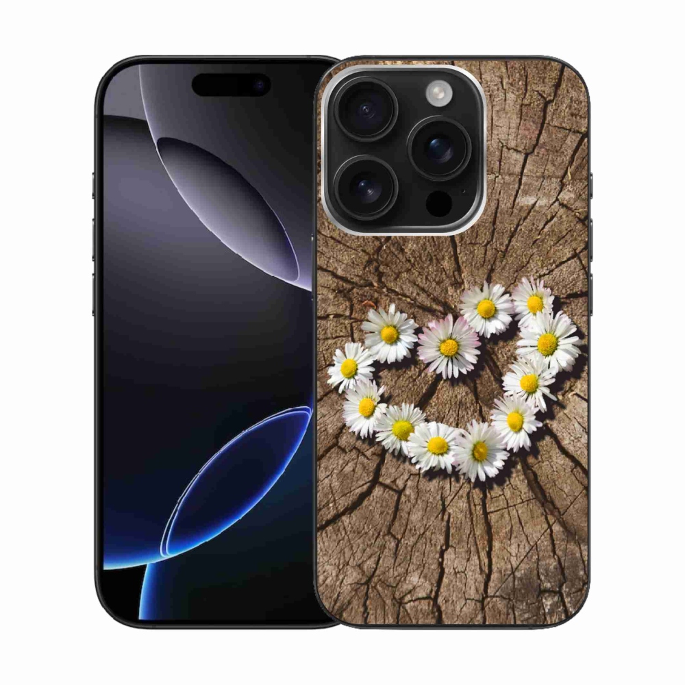 Gél borítás mmCase iPhone 16 Pro készülékhez - Százszorszép szív