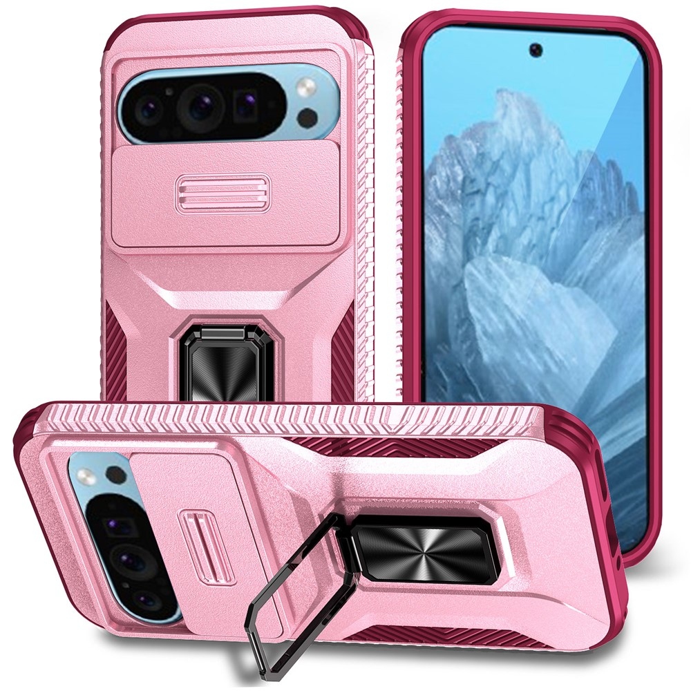 Tartós fedél a Google Pixel 10 Pro/9 Pro/9 Pixel 10 Pro/9-hez - rózsaszín/lila