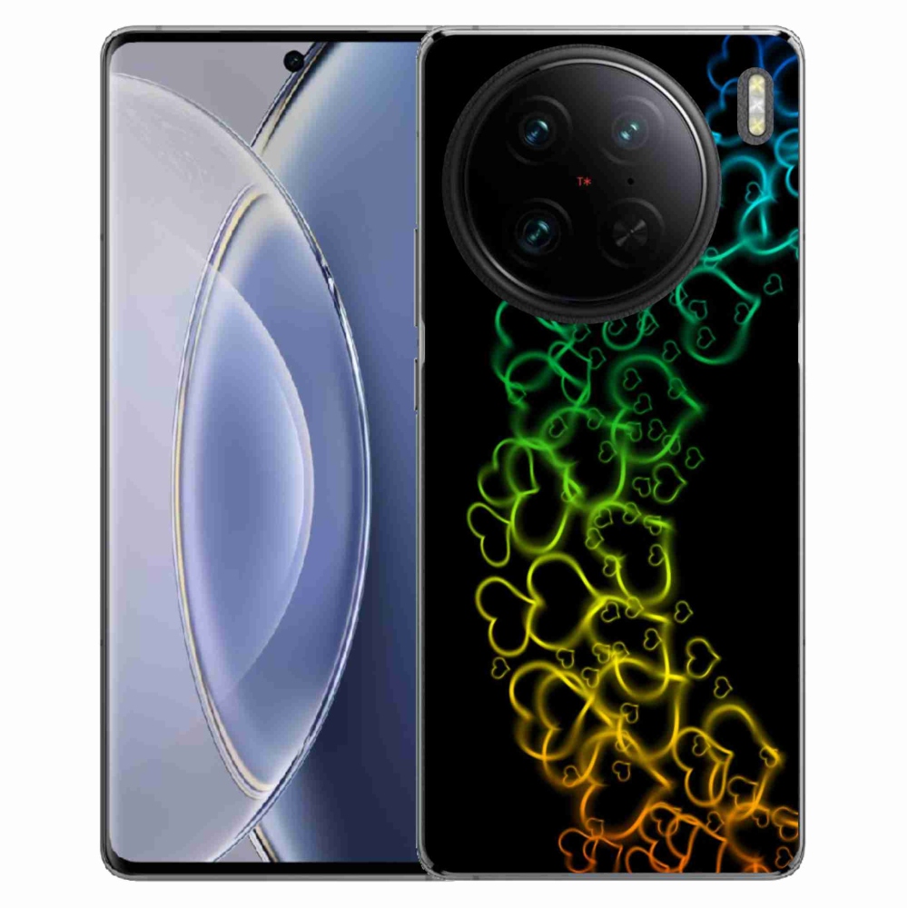 Zselés borítás mmCase a Vivo X90 Pro készülékhez - színes szívek
