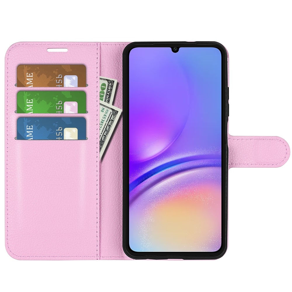 Litchi könyv tok Samsung Galaxy A06 4G - rózsaszínű