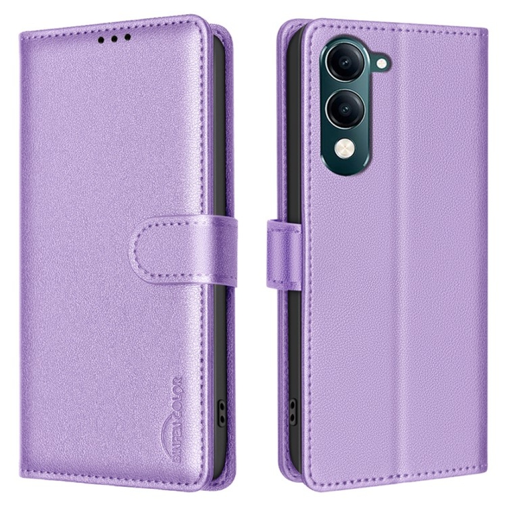 BINFEN könyv tok a Vivo Y29s 5G-hez - lila