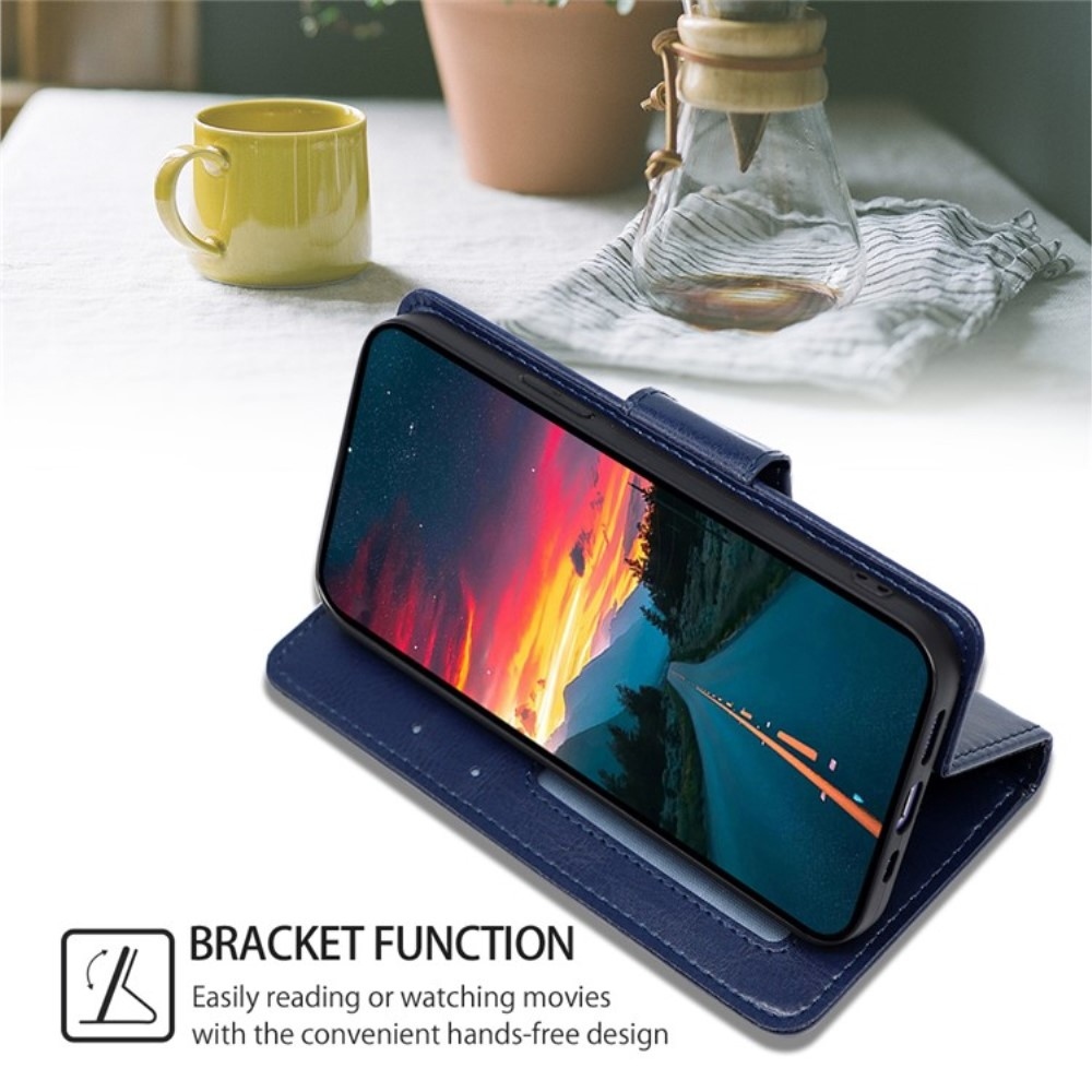Könyvtáska tok Huawei Nova 12i - sötétkék
