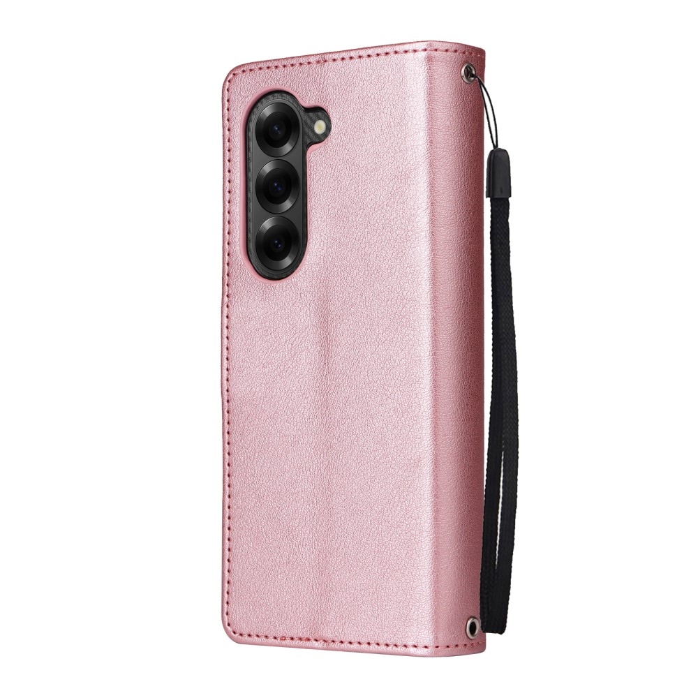 Tárcás könyvtáska Samsung Galaxy Z Fold6 5G - rózsa arany