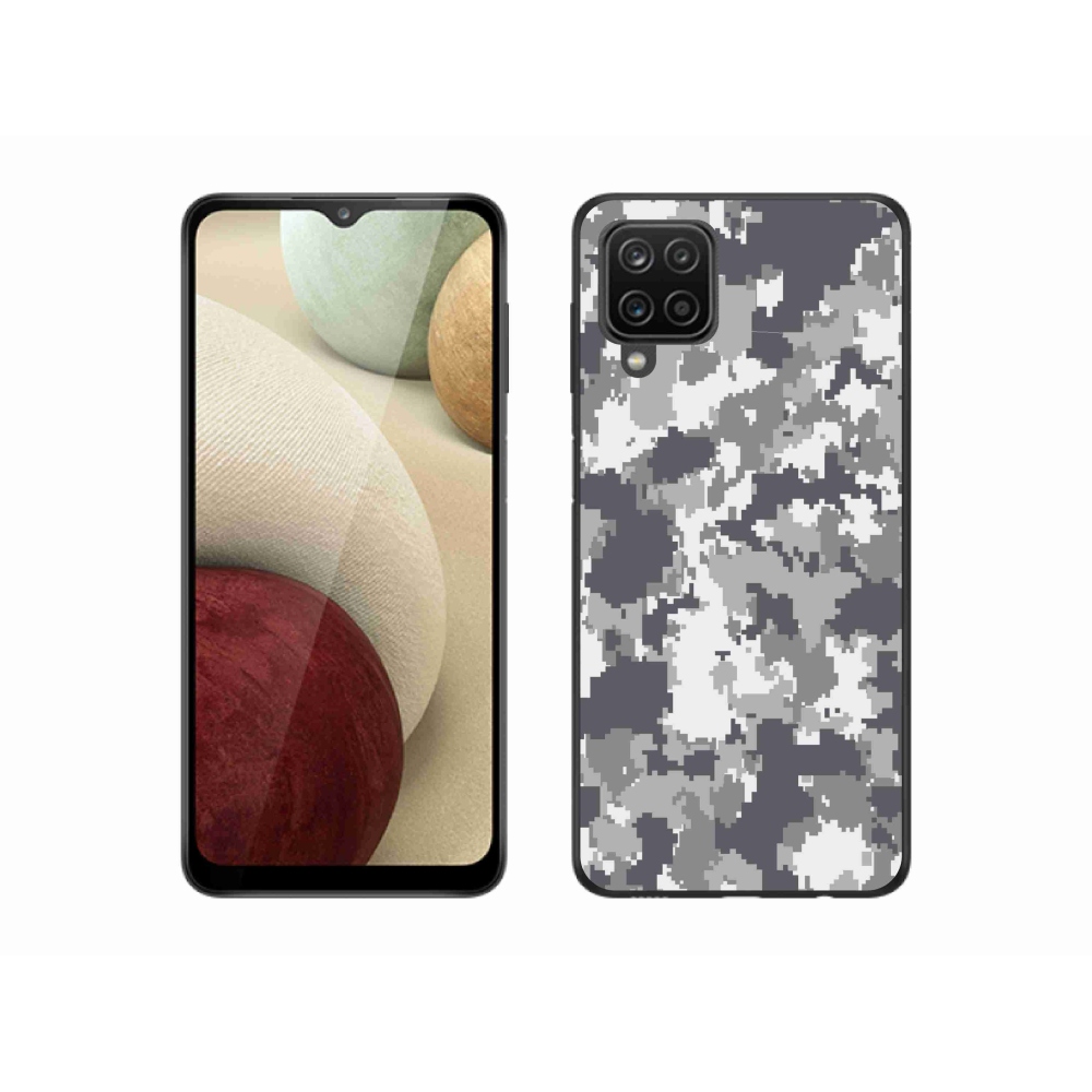 Zselés borítás mmCase Samsung Galaxy A12 készülékhez - terepszínű minta 2